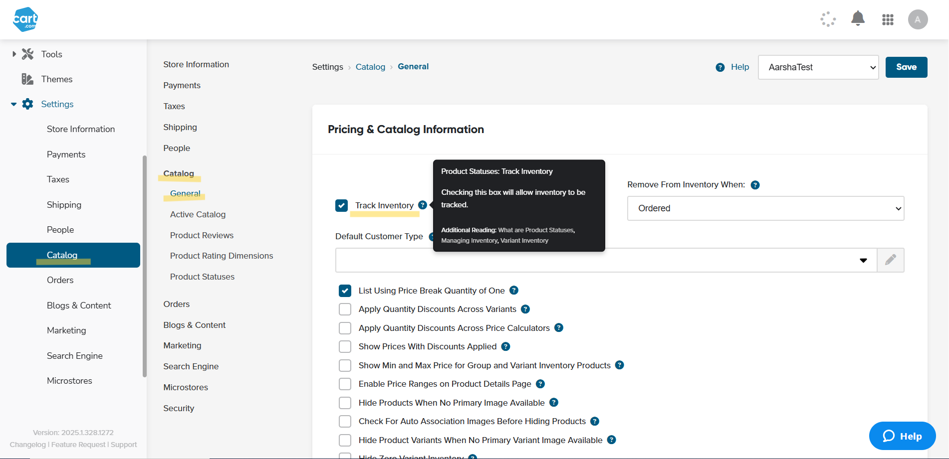 Inventory tracking in the b2b portal